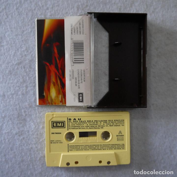 Casetes antiguos: SAU - ELS SINGLES - CASETE 1992 - Foto 3