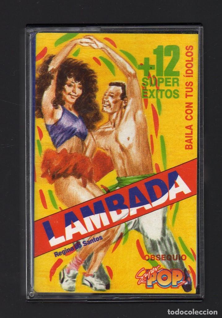 Casetes antiguos: CASSETTE: LAMBADA + 12 SUPER &Eacute;XITOS - OBSEQUIO SUPER POP - Ediciones Musicales Horus, 1989