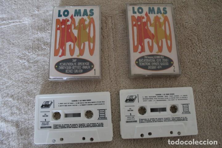 Casetes antiguos: DOBLE CASETE LO MAS DISCO - Foto 3