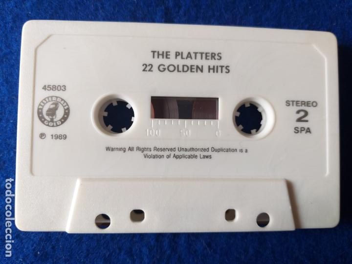 Casetes antiguos: CASETTE THE PLATTERS. 20 GOLDEN HITS - Foto 4