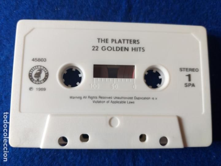 Casetes antiguos: CASETTE THE PLATTERS. 20 GOLDEN HITS - Foto 5
