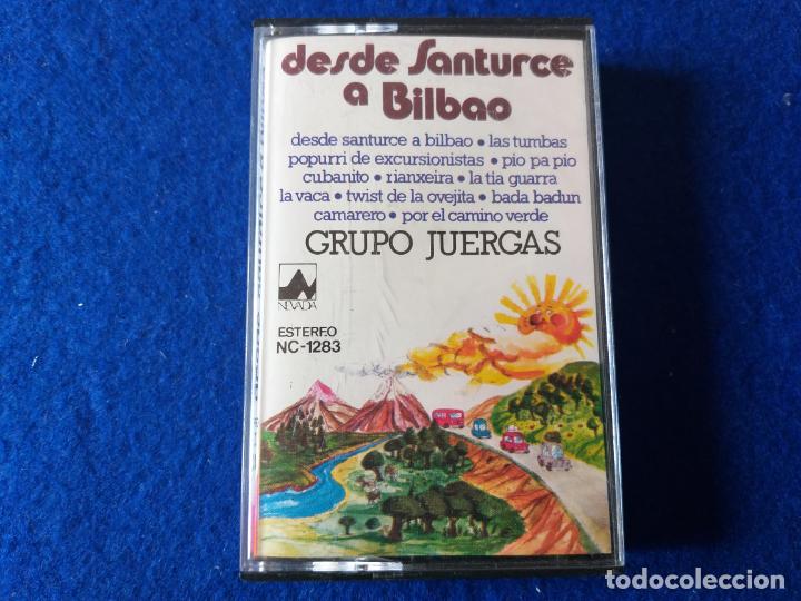 Casetes antiguos: Casete: Desde Santurtzi a Bilbao. Grupo Juergas. Dial discos S.A. SGAE.