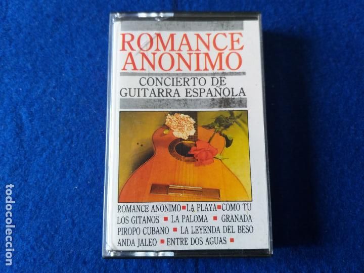 Casetes antiguos: CASETE: ROMANCE ANONIMO. CONCIERTO DE GUITARRA ESPA&Ntilde;OLA