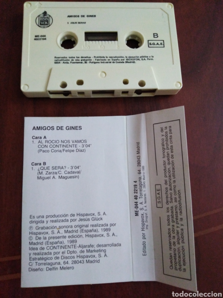 Casetes antiguos: Amigos de gines continente ( cassette ) - Foto 4