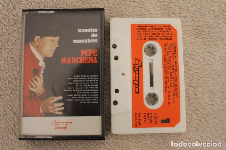 Casetes antiguos: CASETE  PEPE MARCHENA MAESTRO DE MAESTROS - Foto 1