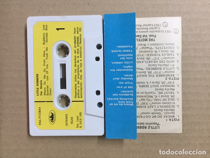 Casetes antiguos: CASSETTE- LITTLE ROBBERS - THE MOTELS - Foto 2