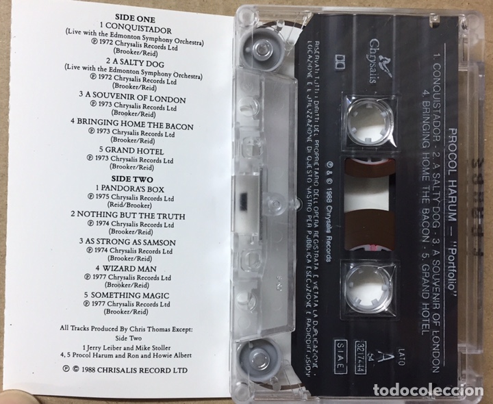 Casetes antiguos: CASSETTE PROCOL HARUM - PORTFOLIO - Foto 2
