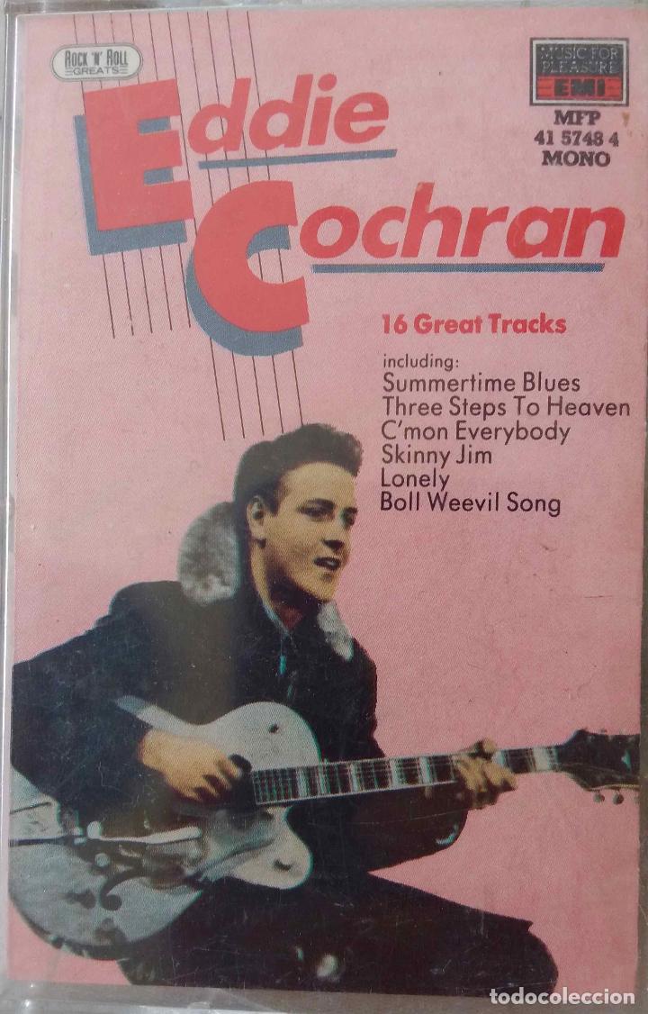 Casetes antiguos: EDDIE COCHRAN, 16 GREAT TRACKS. CASETE - Foto 1