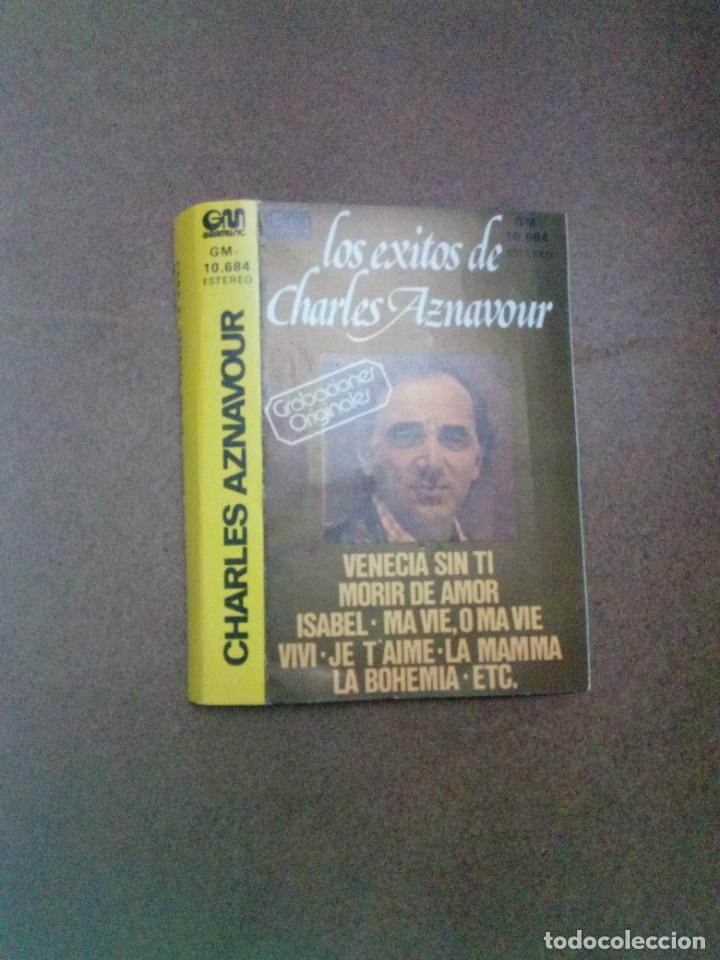 Casetes antiguos: SOLAMENTE LA CARATULA. LOS EXITOS DE CHARLES AZNAVOUR. VENECIA SIN TI... - Foto 1