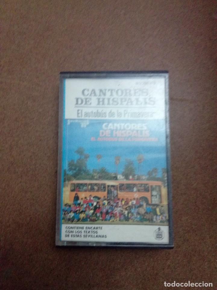 Casetes antiguos: SOLAMENTE LA CARATULA. CANTORES DE HISPALIS. EL AUTOB&Uacute;S DE LA PRIMAVERA. - Foto 1
