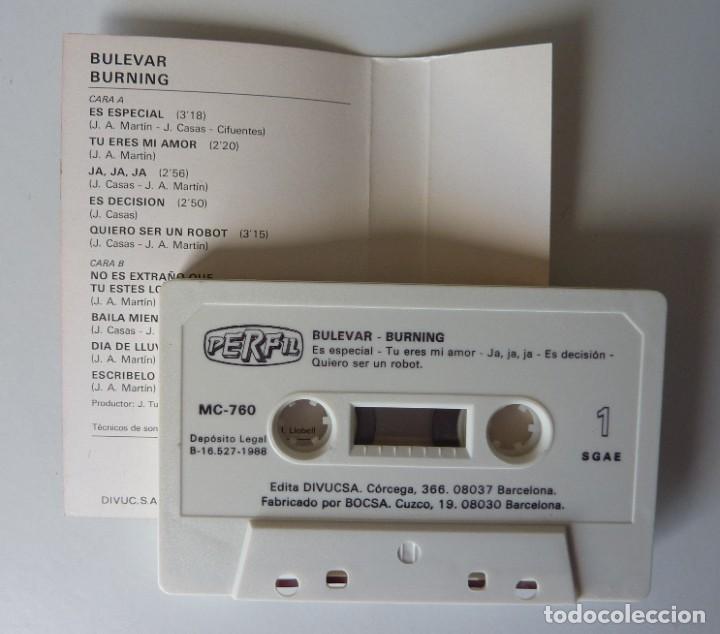 Casetes antiguos: BURNING // BULEVAR //1988 // PERFIL // CASETE// - Foto 2
