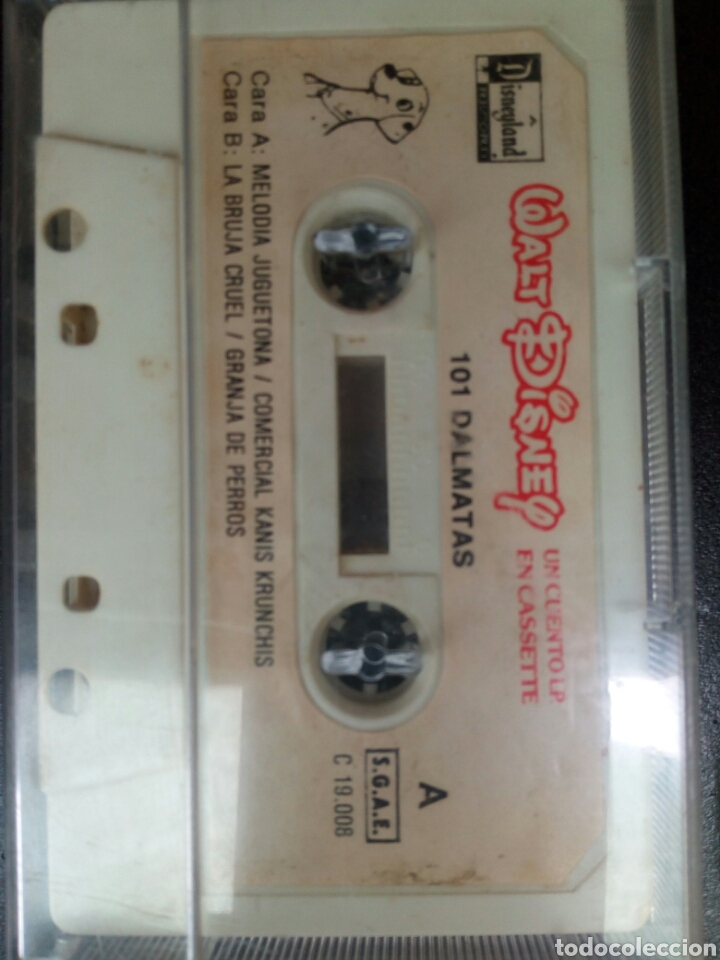 Casetes antiguos: Cuento 101 d&aacute;lmatas Walt Disney cassette - Foto 3