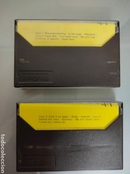 Casetes antiguos: 2x CASSETTE GENESIS THREE SIDES LIVE Vol. I y II - Foto 3