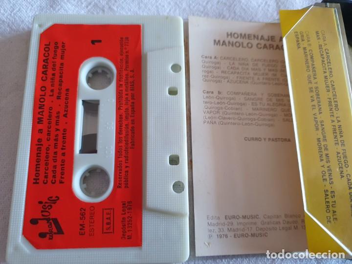 Casetes antiguos: Homenaje a Manolo Caracol - 1976 - Foto 2