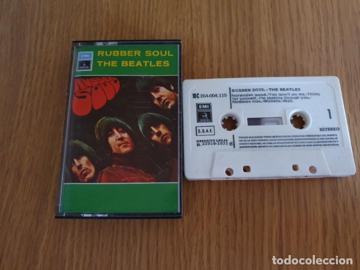 Casetes antiguos: The Baetles - Rubber Soul - edici&oacute;n Rspa&ntilde;a 1971 EMI - impecable