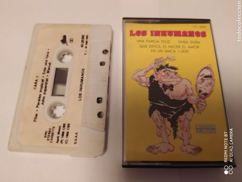 Casetes antiguos: Cassette Los Inhumanos, versiones originales - Foto 1