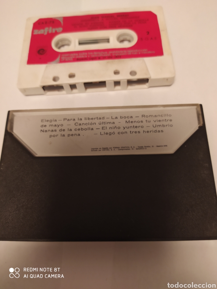 Casetes antiguos: Cassette Joan Manuel Serrat, interpreta a Miguel Hern&aacute;ndez - Foto 3