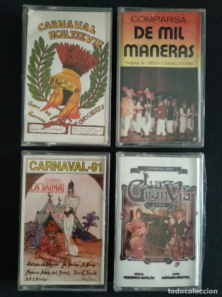 Casetes antiguos: Lote casetes carnaval C&aacute;diz