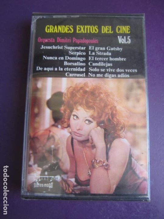 Casetes antiguos: grandes exitos cine vol 5 casete olympo precintada - SOFIA SOPHIA LOREN - SERPICO - BORSALINO ETC