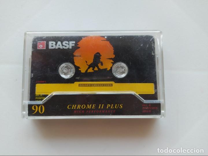 Casetes antiguos: BASF CHROME II PLUS 90 HIGH PERFORMANCE DISNEY COLLECTION. EL REY LEON - UNICA - Foto 1