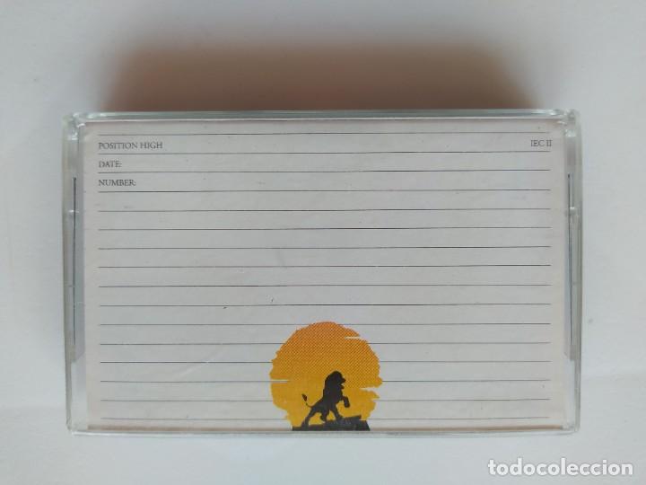 Casetes antiguos: BASF CHROME II PLUS 90 HIGH PERFORMANCE DISNEY COLLECTION. EL REY LEON - UNICA - Foto 2