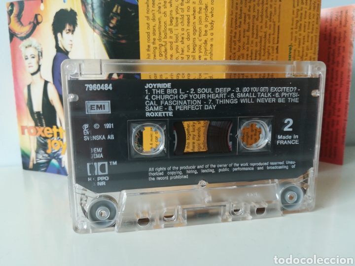 Casetes antiguos: Cinta casete Roxette Joyride (EMI, 1991) - Foto 3