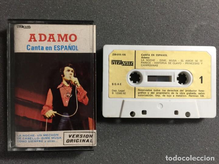 Casetes antiguos: Adamo &rdquo;Canta en Espa&ntilde;ol&rdquo; -cassette- - Foto 1