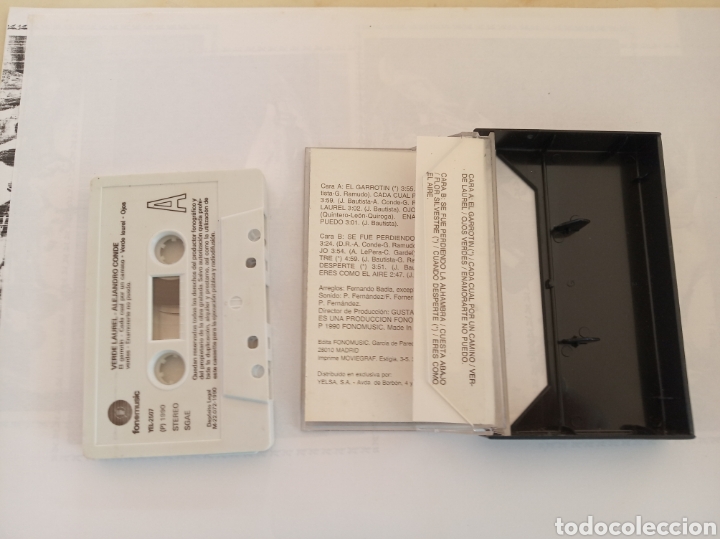 Casetes antiguos: Cinta cassette Alejandro Conde - Foto 2