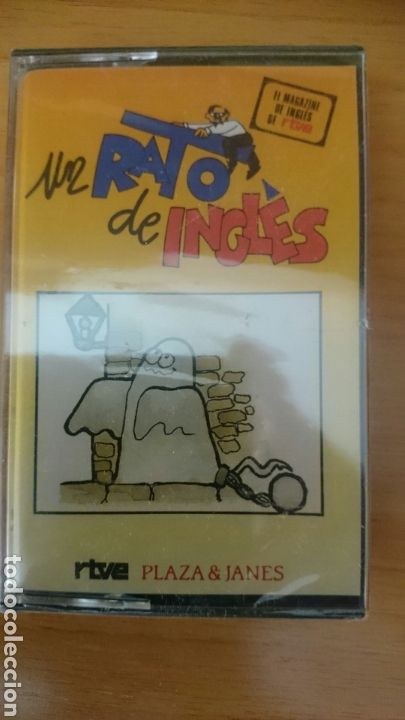Casetes antiguos: Casete Un rato de ingles, leccion 1, Plaza & Janes, RTVE, precintado