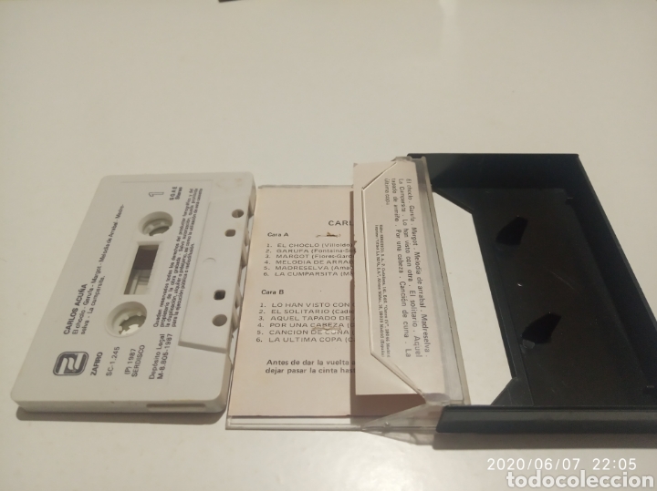 Casetes antiguos: Carlos Acu&ntilde;a cinta cassette - Foto 3