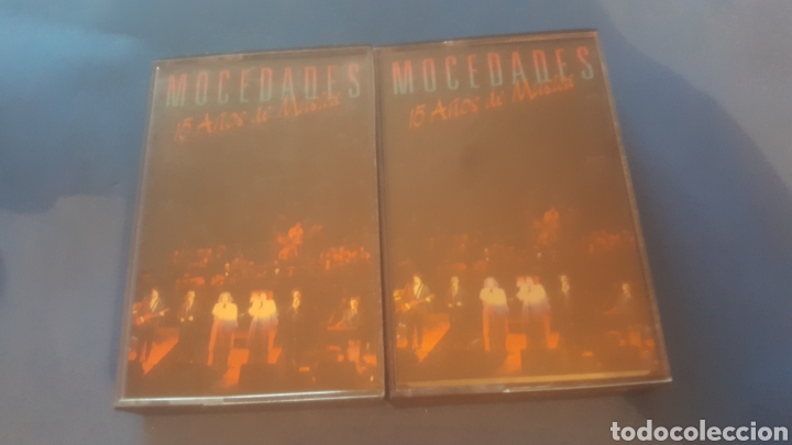 Casetes antiguos: Dos cintas originales 15 a&ntilde;os de musuca mocedades