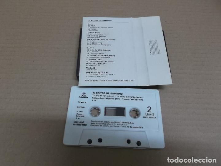 Casetes antiguos: BAMBINO (CASETTE) 12 EXITOS A&Ntilde;O &ndash; 1983 - Foto 2