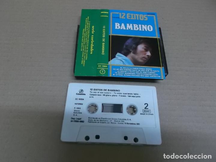 Casetes antiguos: BAMBINO (CASETTE) 12 EXITOS A&Ntilde;O &ndash; 1983 - Foto 1