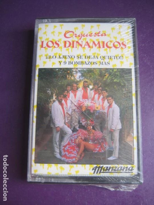 Alte Kassetten: Orquesta Los Dinamicos &lrm;&ndash; Lo Ajeno Se Deja Quieto CASETE MANZANA 1989 PRECINTADA LATIN SALSA CUMBIA