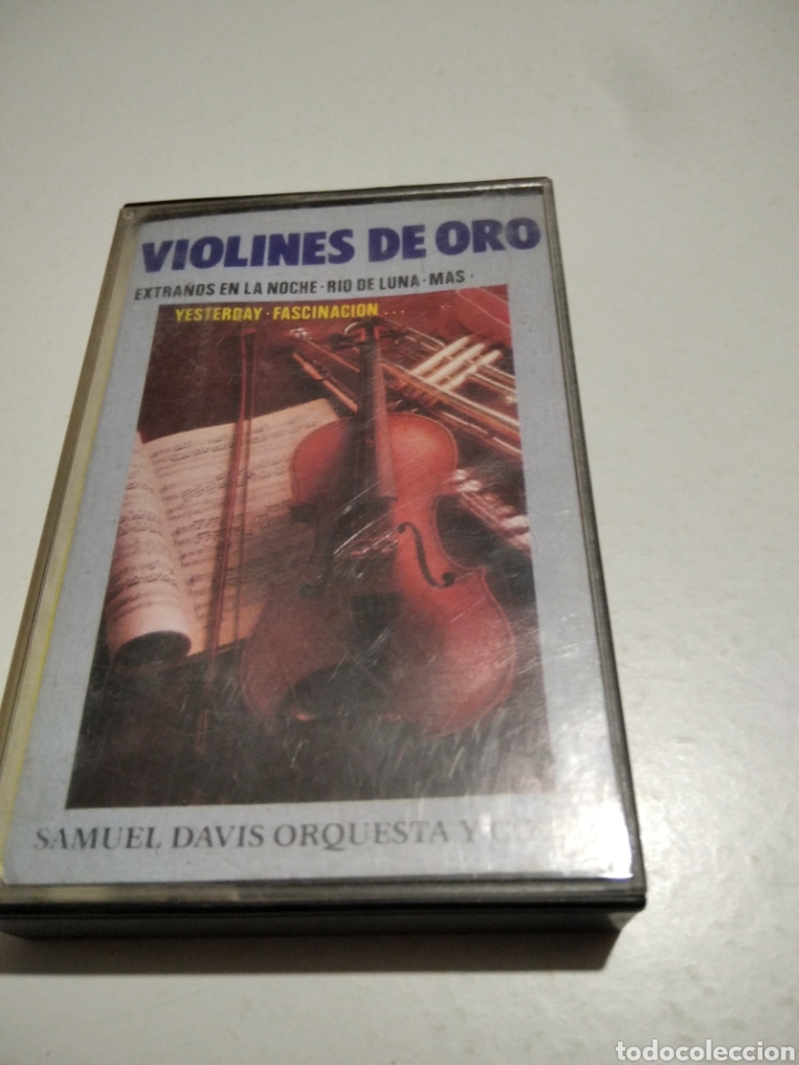 Casetes antiguos: Cinta caset violines de oro