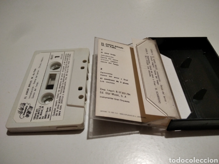 Casetes antiguos: Manuel de Falla el amor Brujo cinta caset - Foto 3