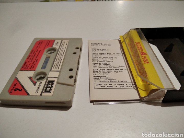 Casetes antiguos: Cinta caset reflejos Ronnie Aldrich - Foto 3