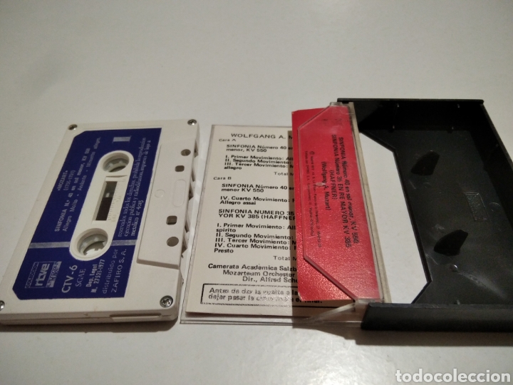 Casetes antiguos: Mozart cinta caset colecci&oacute;n RTVE - Foto 3