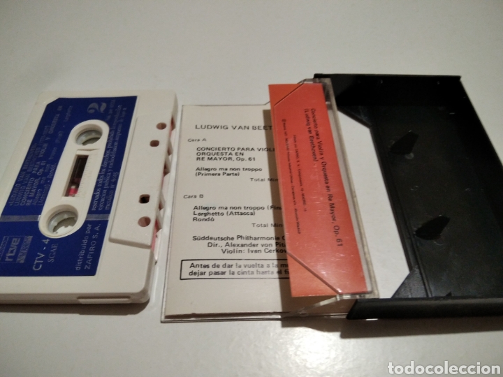 Casetes antiguos: Beethoven cinta caset colecci&oacute;n RTVE - Foto 3