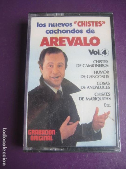 Cassetes antigas: NUEVOS CHISTES CACHONDOS DE AREVALO VOL 4 CASETE OLYMPO PRECINTADA - HUMOR CACHONDEO TVE