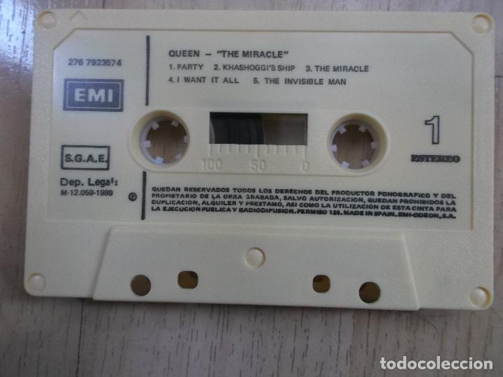 Casetes antiguos: QUEEN,THE MIRACLE,1989. ED ESPA&Ntilde;OLA - Foto 2