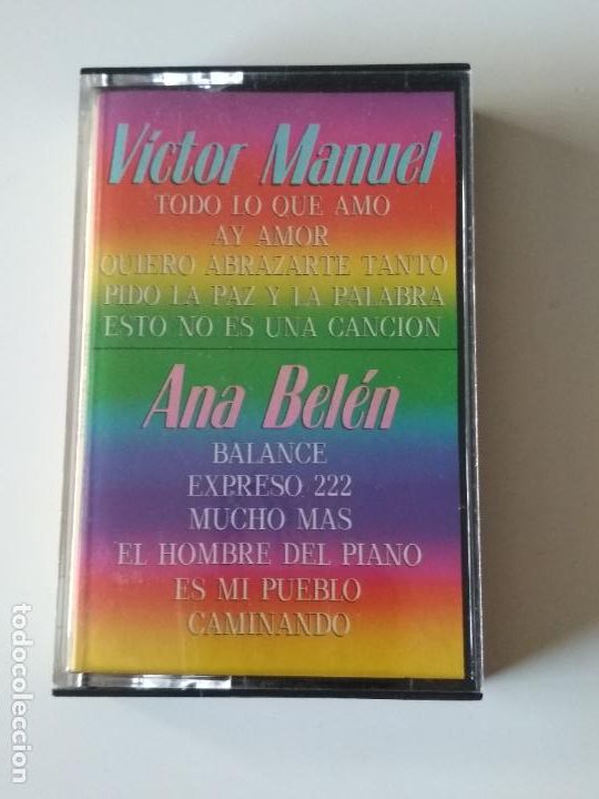 Casetes antiguos: CASSETTE VICTOR MANUEL ANA BEL&Eacute;N - Foto 1