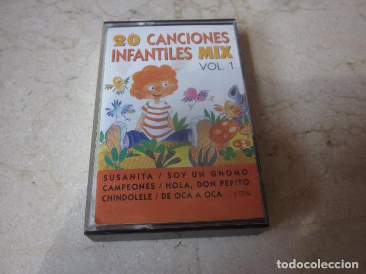 Casetes antiguos: 20 CANCIONES INFANTILES MIX VOL. 1 - MUXIVOZ 1992