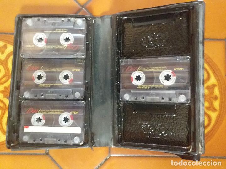 Casetes antiguos: Portacassettes Super Pop con 5 cintas. - Foto 2