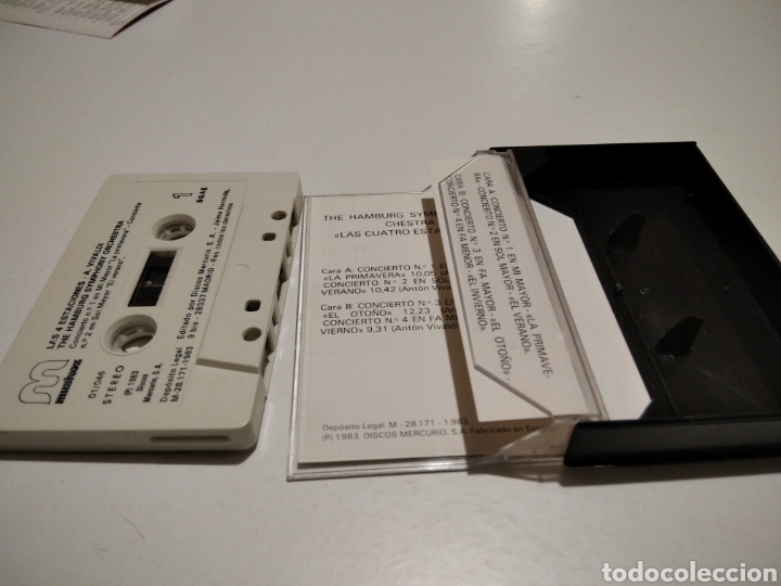 Casetes antiguos: Vivaldi Orquesta Sinf&oacute;nica cinta caset - Foto 3