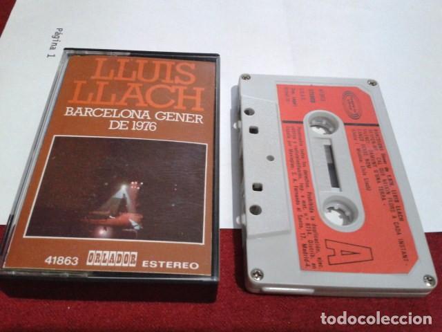 Casetes antiguos: CASETE( LLUIS LLACH - BARCELONA GENER DE 1976 ) 1976 ORLANDO Movieplay Folk Rock,