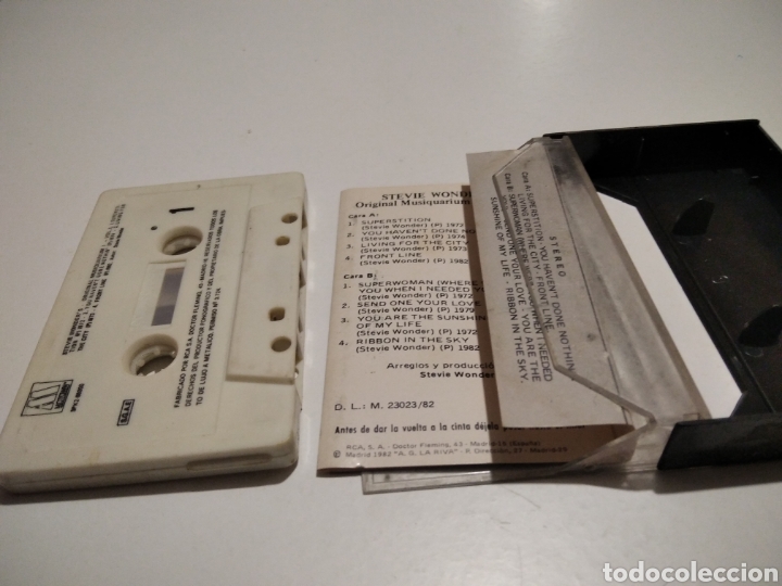 Casetes antiguos: Cinta caset Stevie Wonder - Foto 3