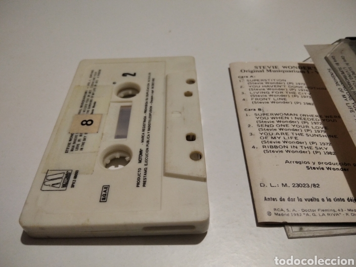 Casetes antiguos: Cinta caset Stevie Wonder - Foto 4