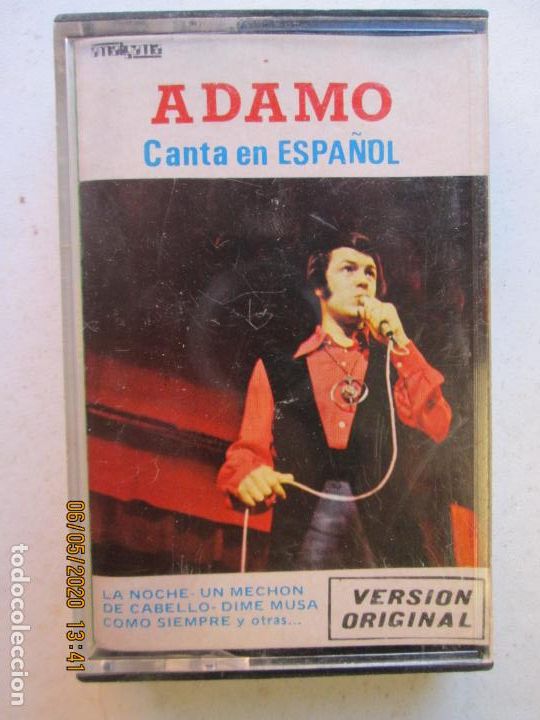 Casetes antiguos: ADAMO CANTA EN ESPA&Ntilde;OL - EMI 1982 - CASSETTE. - Foto 1