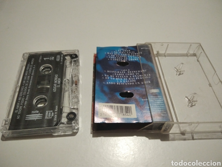 Casetes antiguos: Cinta caset az&uacute;car Moreno el amor - Foto 3